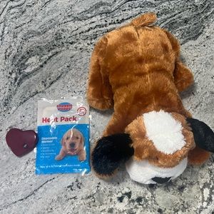 SmartPetLove Snuggle Puppy Kitten Heartbeat Stuffed Dog Toy Like New